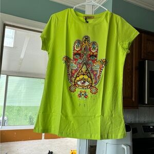 Vibrant Lime Graphic Tee